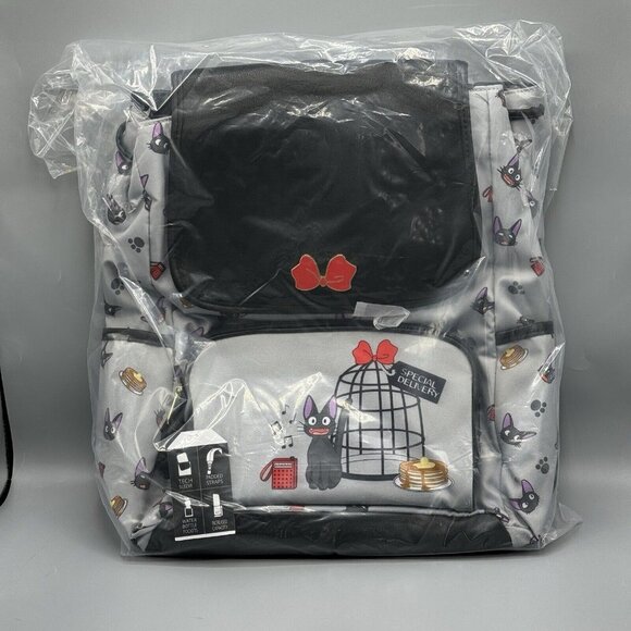 Studio Ghibli Kiki\'s Delivery Service Jiji Slouch Backpack Her Universe NEW main image 6